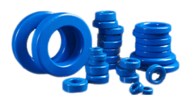 Blue epoxy coating powder resistors varistors capacitors powder cores toroids